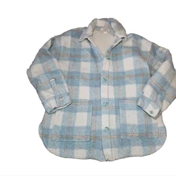 L* Space Womens Warm Seaside Shacket in Poolside & Cream S - Picture 7 of 13